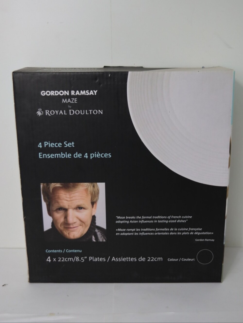 Brand New Gordon Ramsay Maze By Royal Doultan 4 Plates